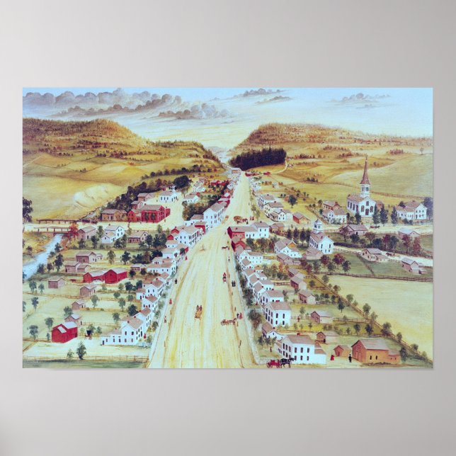 Poster Poestenkill, New York, c.1855 (Devant)