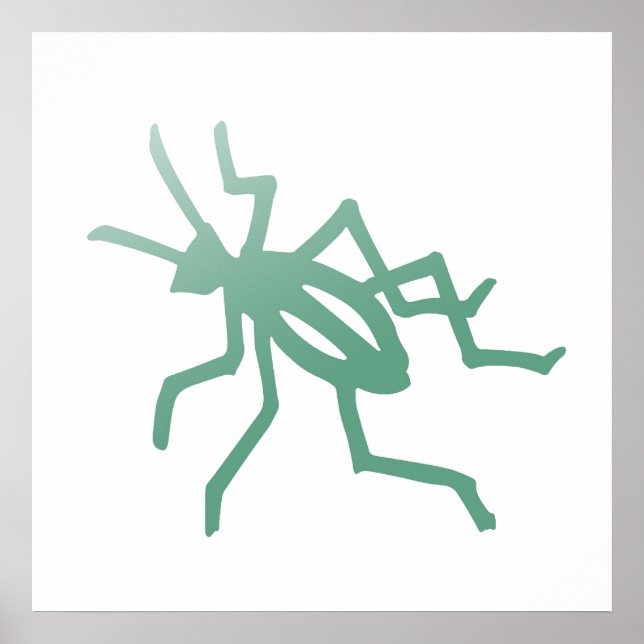 Poster Poetica Green Cricket Print (Devant)