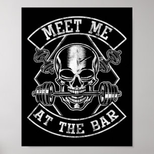 Poster Poids Bodybuilding Rencontrez-Moi Au Bar Powe