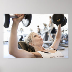 Poster Poids de levage des femmes