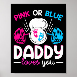 Poster Poids Sexe Révéler Rose Ou Bleu Papa Lov