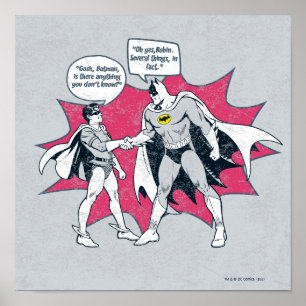 Poster Poignée Batman Et Robin En Perte