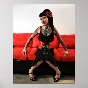 Poster Poignée de tatouage vers le haut