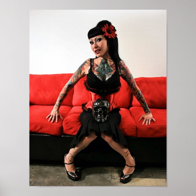 Poster Poignée de tatouage vers le haut (Devant)