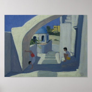 Poster Poignée Santorin