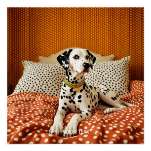 Poster Point de chien de Polka mignon Imaginaire