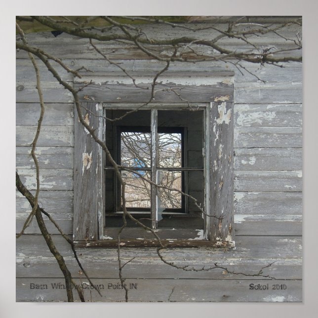 Poster Point de couronne de fenêtre de grange IN (Devant)
