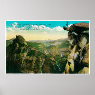 Poster Point de glacier, demi de dôme, et vallée de