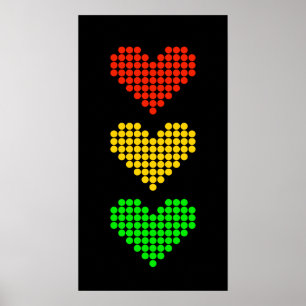 Poster Point de lumière du coeur