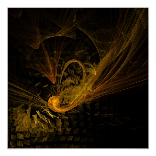 Poster Point de rupture Art Abstrait (Devant)