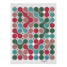 point de vacances blob art géométrique