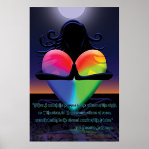 Poster Pointe de Namaste Coeur