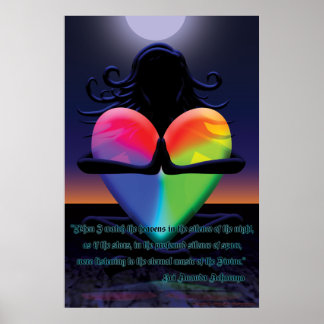 Poster Pointe de Namaste Coeur