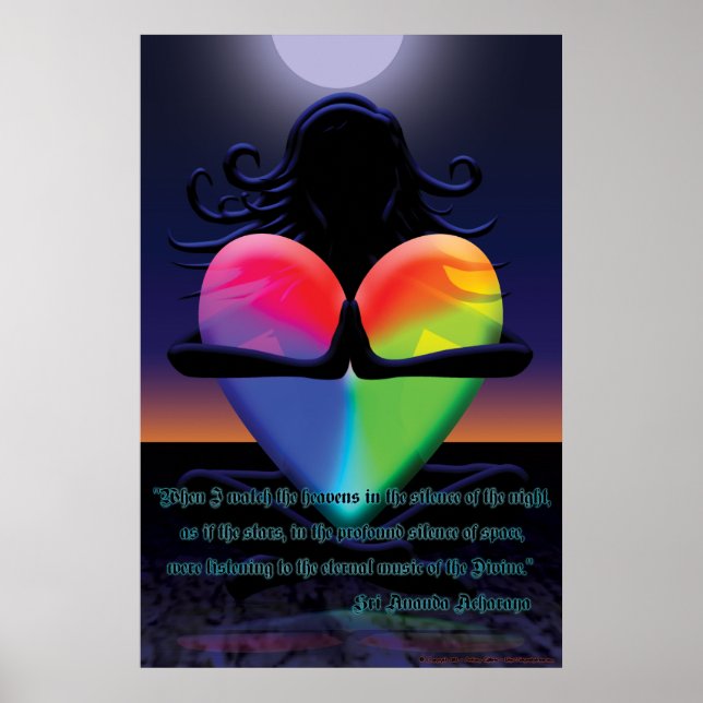 Poster Pointe de Namaste Coeur (Devant)