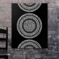Pointe minimaliste moderne Cercle géométrique Blan