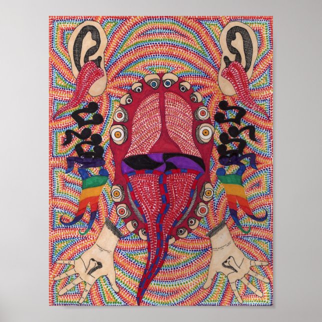 Poster pointillisme synesthétique (Devant)