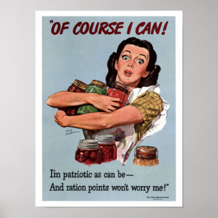 Poster Points de rationnement vintages
