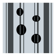 Points et lignes noirs et gris