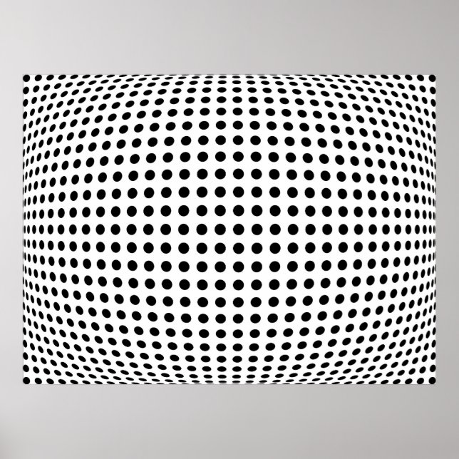 Poster Points volumineux (Devant)