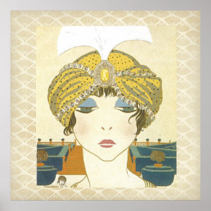 Poster Poiret Turbaned Poiret 1900s