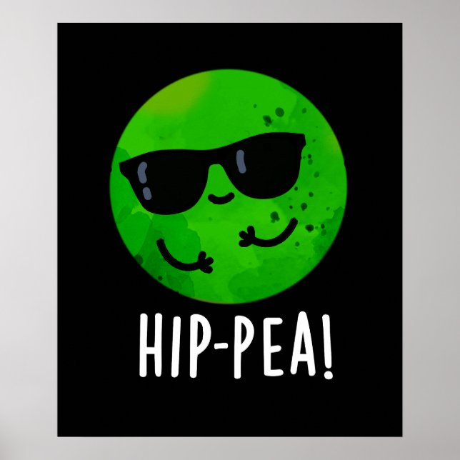 Poster Pois de hanche amusant Pois de hanche Pun de pois  (Devant)