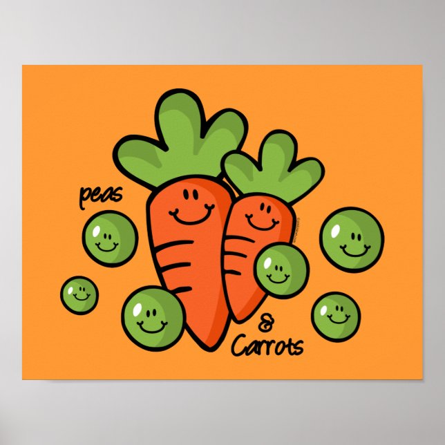 Poster Pois Et Carottes (Devant)