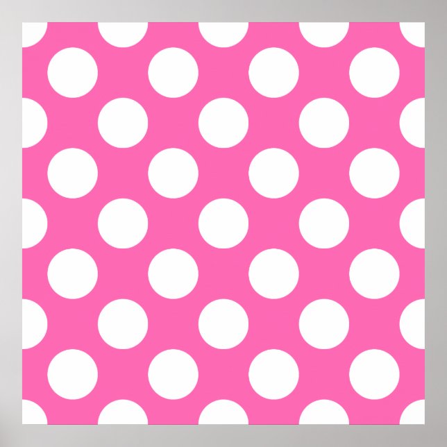 Poster Pois roses chauds (Devant)