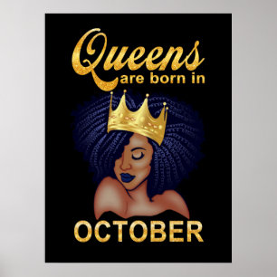 Poster Poison de Birthday   Queens Are Born In October