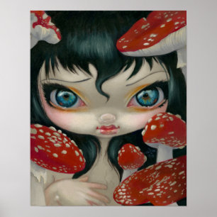 Poster Poisonous Beauties VI:  Fly Agaric Mushroom PRINT