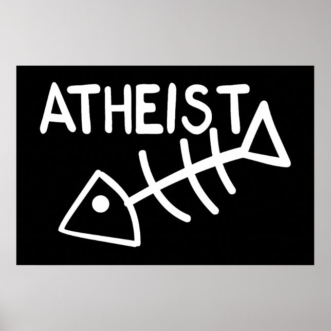 Poster Poisson athée (Devant)