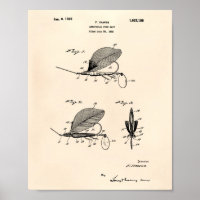 Poisson Bait 1925 Brevet Art Vieux Poivre