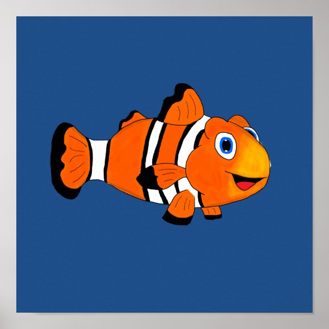 Poster Poisson clown (Devant)