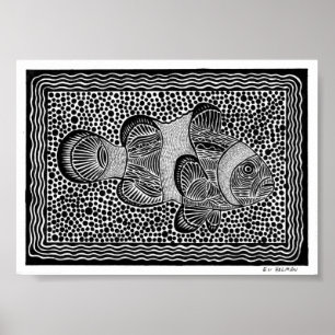 Poster Poisson clown