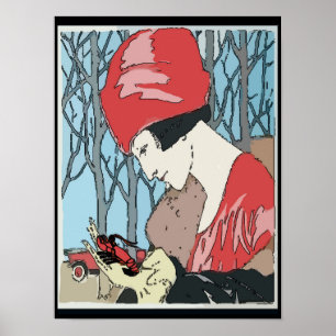Poster Poisson-crevette : Gal Casquette rouge