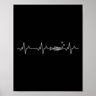 Poster Poisson Danio Zébré Battement de coeur - Danio Rer