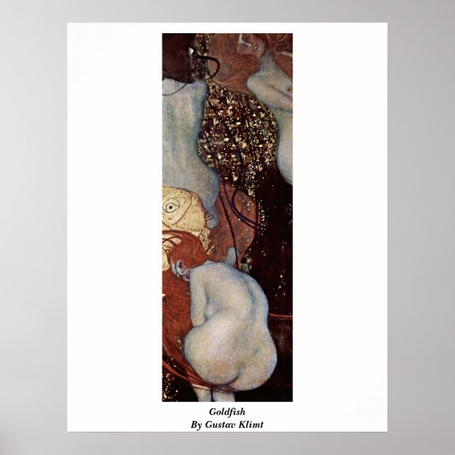 Poster Poisson D'Or Par Gustav Klimt (Devant)
