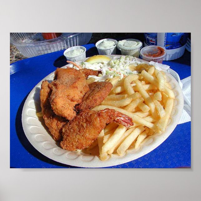 Poster Poisson Et Chips (Devant)