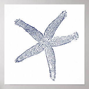 Poster Poisson-étoile minimaliste