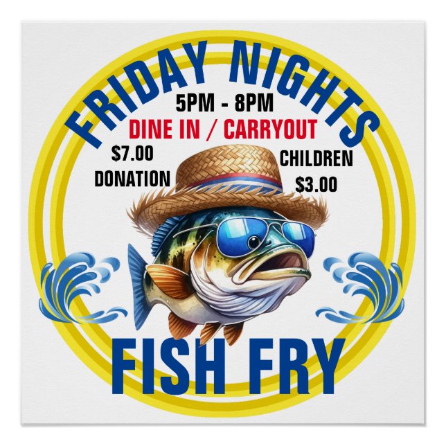 POSTER POISSON FRY (Devant)