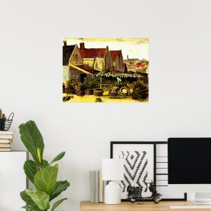 Poster Poisson Grange de séchage par Vincent van Gogh