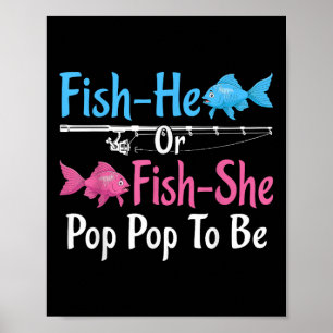 Poster Poisson-il Ou Poisson-elle Pop Pop Pour Révélation