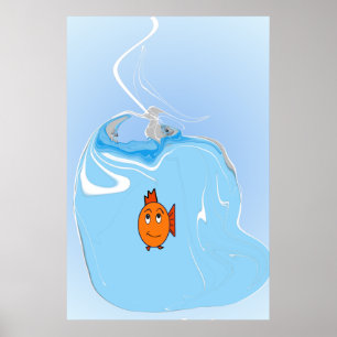 Poster Poisson inquiet