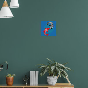 Poster Poisson Koï