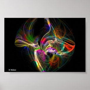 Poster Poisson rouge de fantaisie