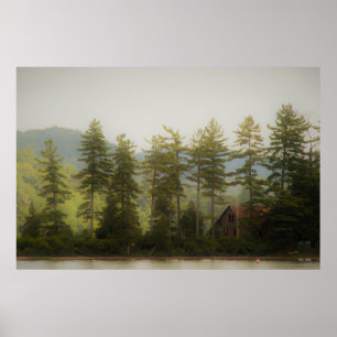 Poster Poisson sur Big Moose Lake dans les Adirondacks