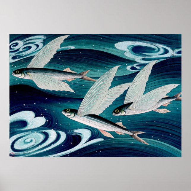 Poster Poisson volant Ono Bakufu vers 1938 (Devant)