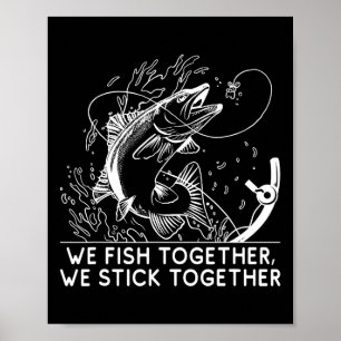 Poster Poissons Ensemble Fête des pères Famille Parents F