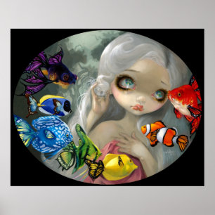 Poster Poissons Volants : Arc-en-Ciel ART IMPRIMER rococo