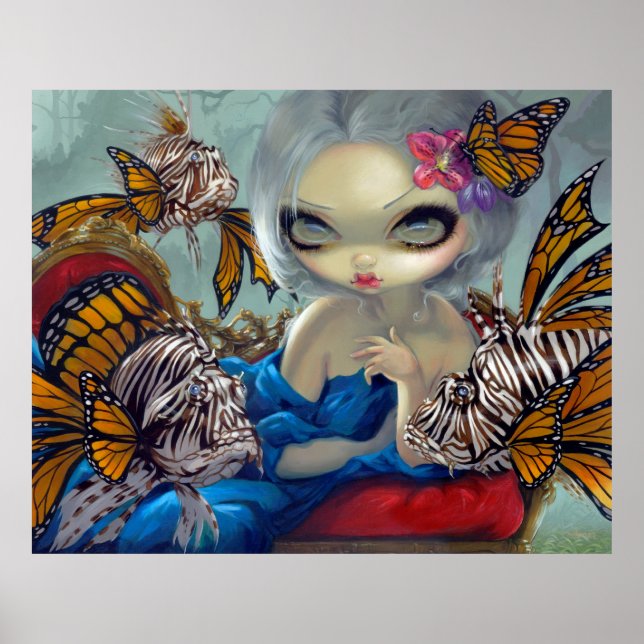 Poster Poissons Volants : Le Poisson-Lion ART IMPRIMER ro (Devant)