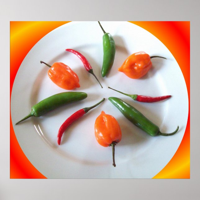 Poster Poivrons chauds 3 (Devant)